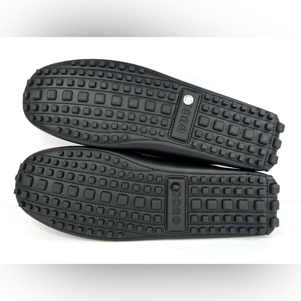 Gucci Love Parade GG Logo Resin Men Driver Loafers UK 13 - US 13.5 - EU 47 - Picture 7 of 11